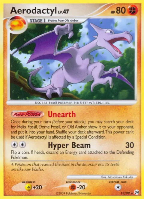 Aerodactyl Lv.47 [Unearth | Hyper Beam]