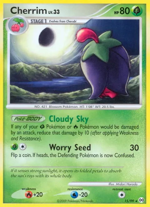 Cherrim Lv.33 [Cloudy Sky | Worry Seed]