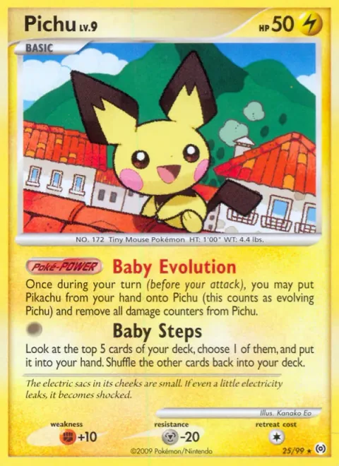 Pichu Lv.9 [Baby Evolution | Baby Steps]