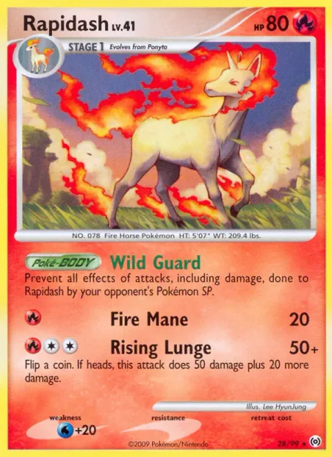 Rapidash Lv.41 [Wild Guard | Fire Mane | Rising Lunge]