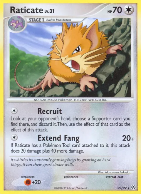 Raticate Lv.31 [Recruit | Extend Fang]