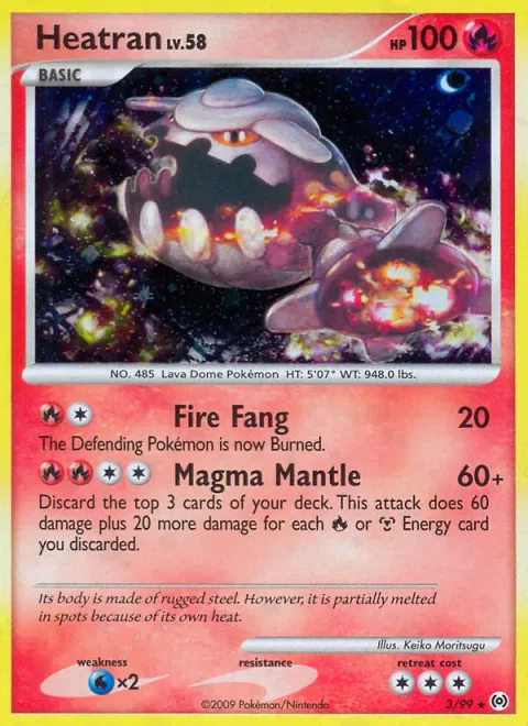 Heatran Lv.58 [Fire Fang | Magma Mantle]