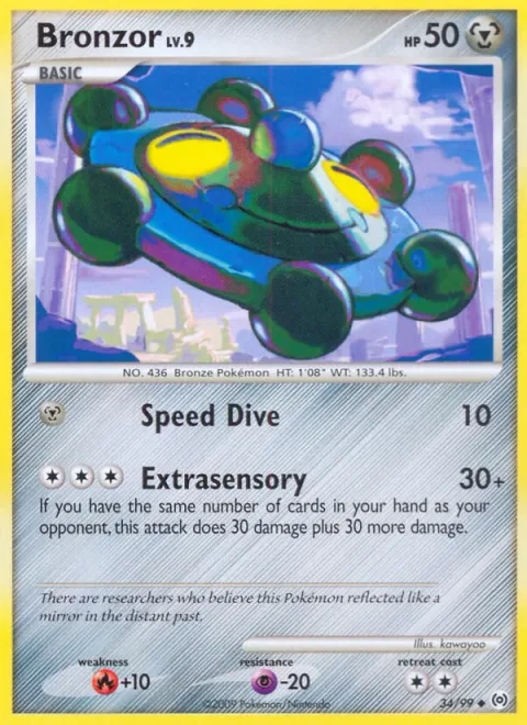Bronzor Lv.9 [Speed Dive | Extrasensory]