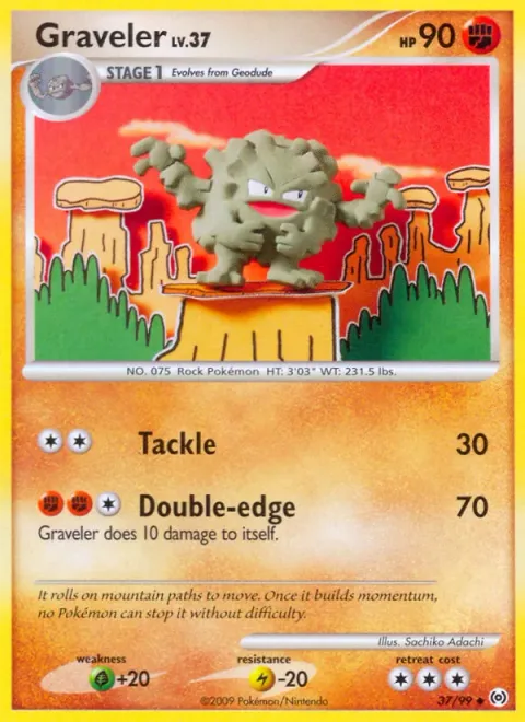 Graveler Lv.37 [Tackle | Double-edge]