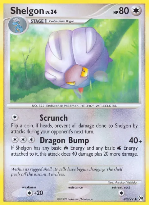 Shelgon Lv.34 [Scrunch | Dragon Bump]