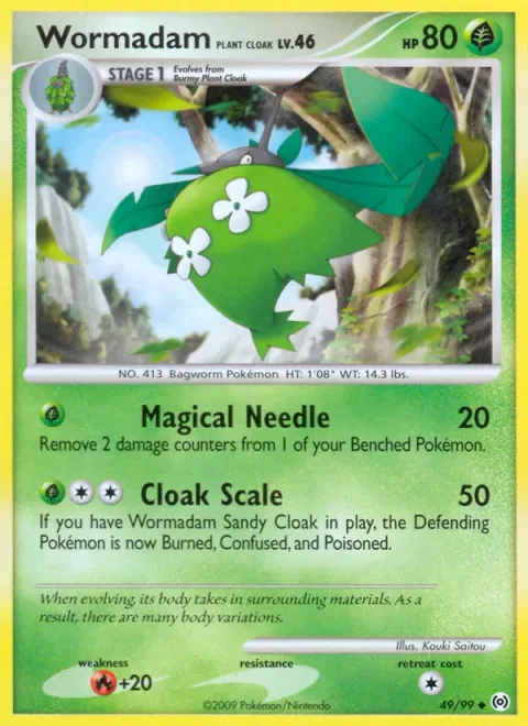 Wormadam Plant Cloak Lv.46 [Magical Needle | Cloak Scale]