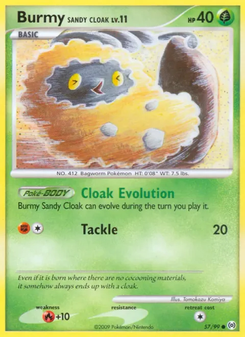 Burmy Sandy Cloak Lv.11 [Cloak Evolution | Tackle]