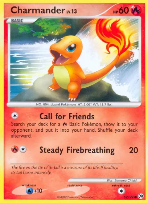 Charmander Lv.13 [Call for Friends | Steady Firebreathing]