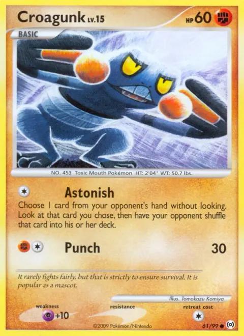 Croagunk Lv.15 [Astonish | Punch]