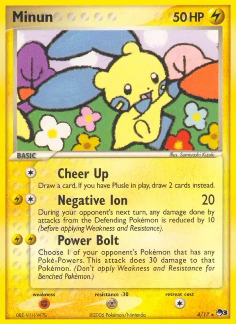 Minun [Cheer Up | Negative Ion | Power Bolt]