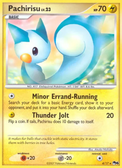 Pachirisu Lv.23 [Minor Errand-Running | Thunder Jolt]