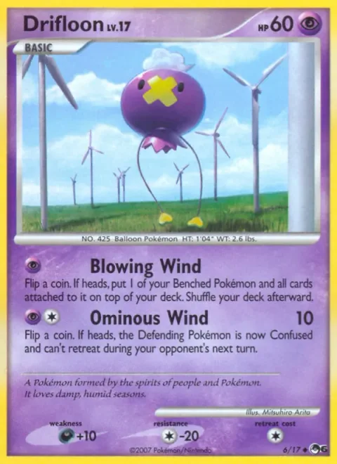 Drifloon Lv.17 [Blowing Wind | Ominous Wind]