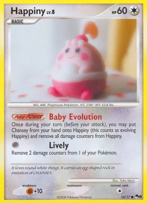 Happiny Lv.8 [Baby Evolution | Lively]