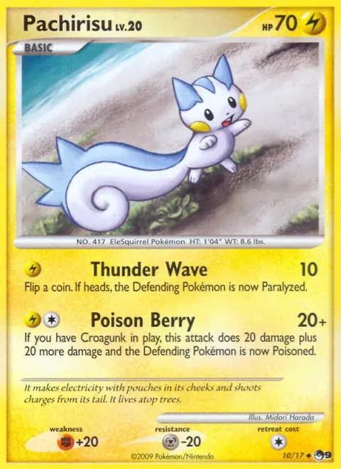 Pachirisu Lv.20 [Thunder Wave | Poison Berry]