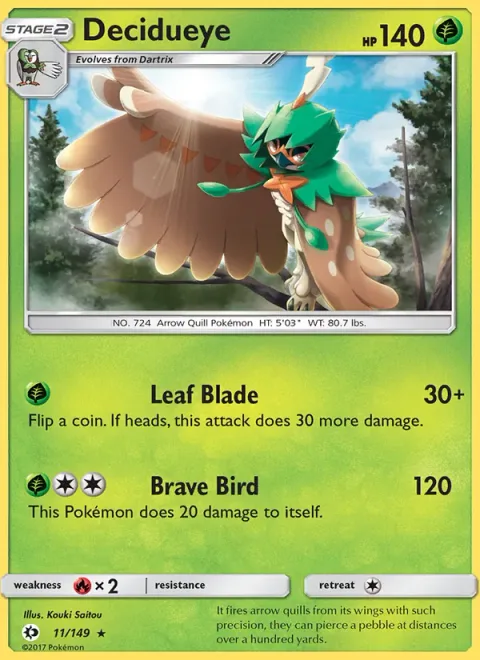 Decidueye [Leaf Blade | Brave Bird]
