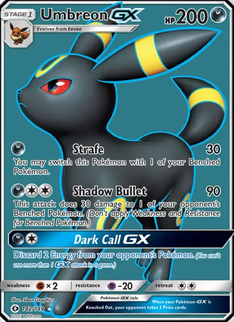 Umbreon GX [Strafe | Shadow Bullet | Dark Call GX]