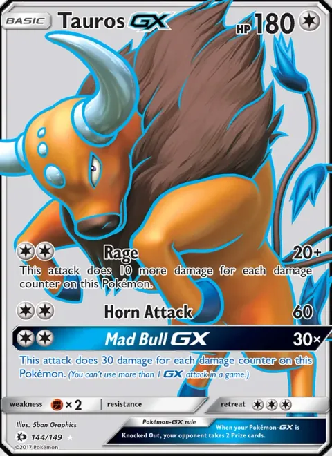Tauros GX [Rage | Horn Attack | Mad Bull GX]