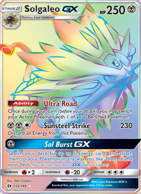 Solgaleo GX [Ultra Road | Sunsteel Strike | Sol Burst GX]
