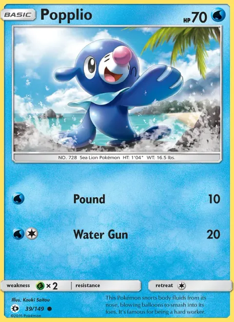 Popplio [Pound | Water Gun]