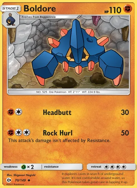Boldore [Headbutt | Rock Hurl]