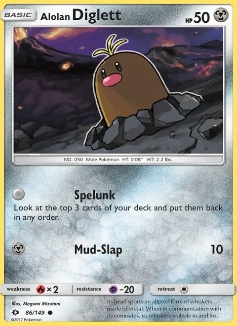 Alolan Diglett [Spelunk | Mud-Slap]