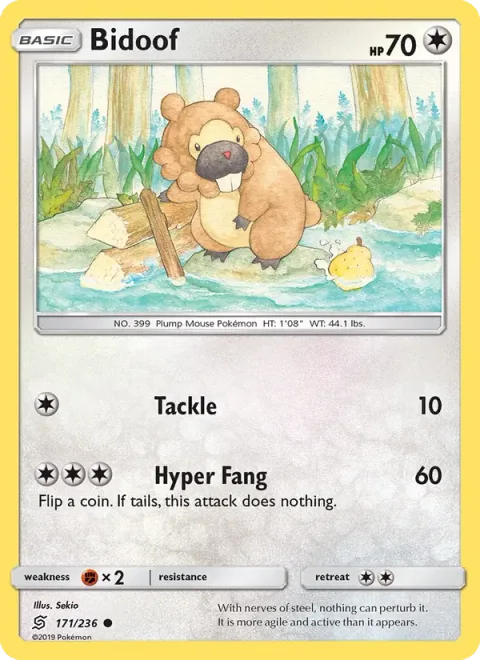 Bidoof [Tackle | Hyper Fang]