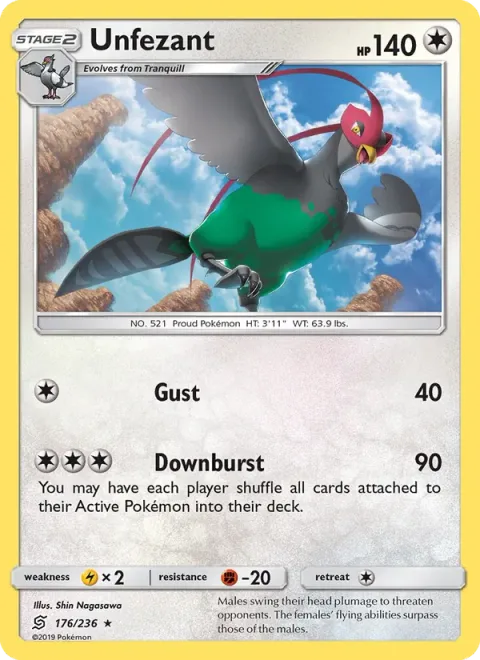 Unfezant [Gust | Downburst]
