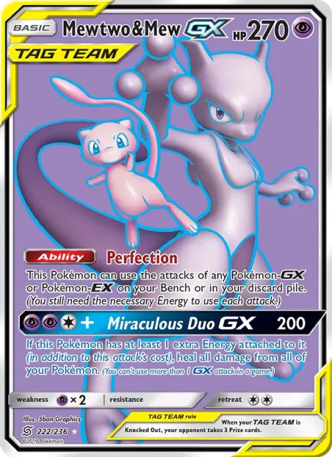 Mewtwo & Mew GX [Perfection | Miraculous Duo GX]