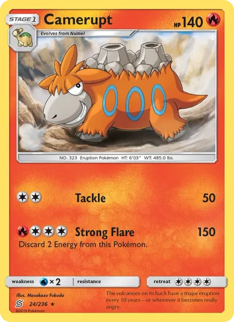 Camerupt [Tackle | Strong Flare]