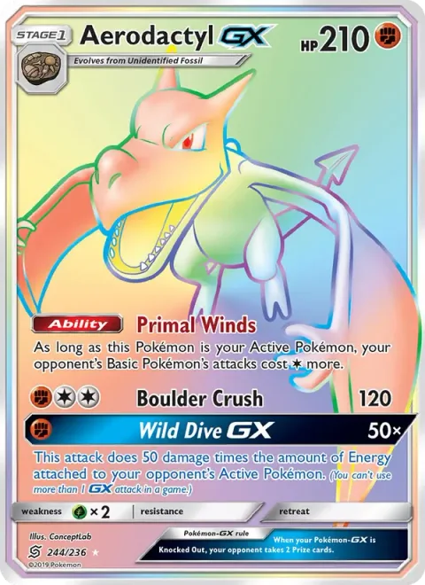 Aerodactyl GX [Primal Winds | Boulder Crush | Wild Dive GX]