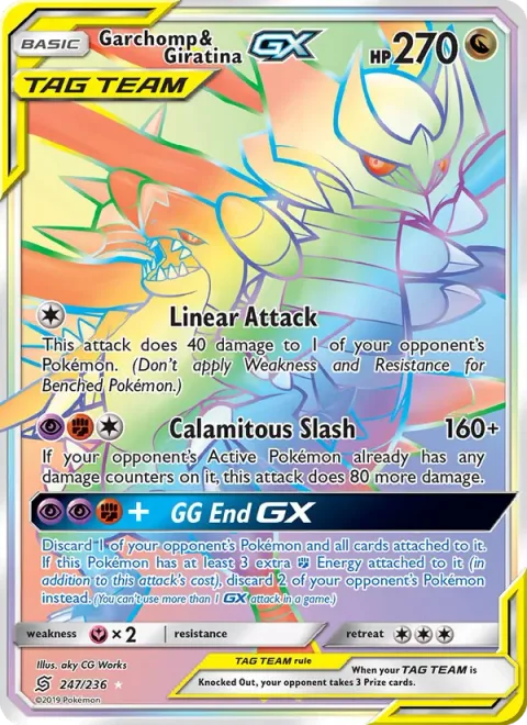 Garchomp & Giratina GX [Linear Attack | Calamitous Slash | GG End GX]