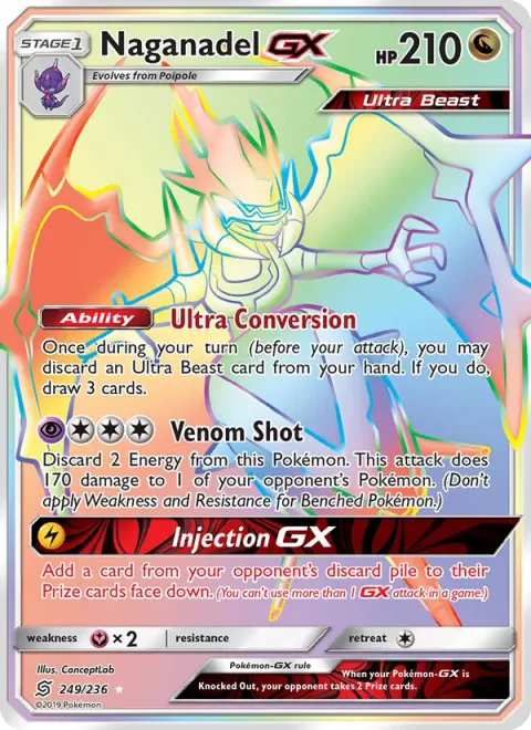 Naganadel GX [Ultra Conversion | Venom Shot | Injection GX]