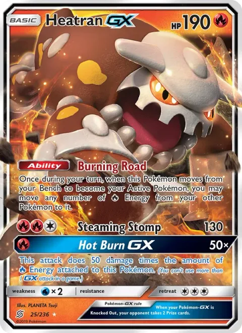 Heatran GX [Burning Road | Steaming Stomp | Hot Burn GX]