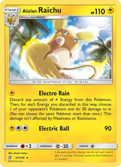 Alolan Raichu [Electro Rain | Electric Ball]