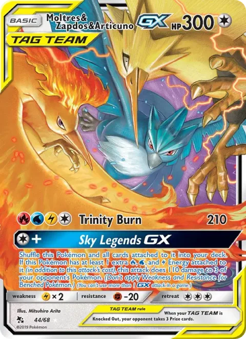 Moltres & Zapdos & Articuno GX [Trinity Burn | Sky Legends GX]