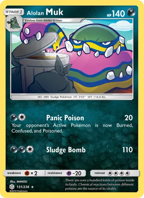 Alolan Muk [Panic Poison | Sludge Bomb]