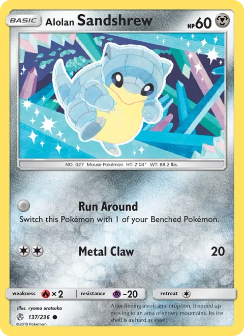 Alolan Sandshrew [Run Around | Metal Claw]
