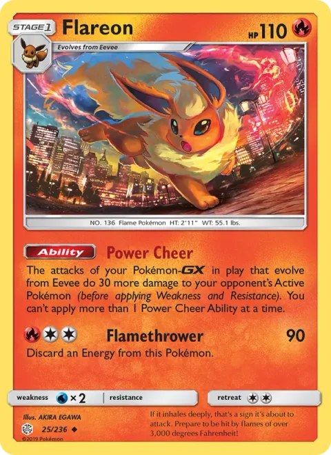 Flareon [Power Cheer | Flamethrower]