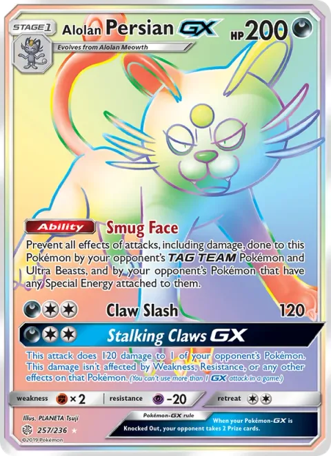 Alolan Persian GX [Smug Face | Claw Slash | Stalking Claws GX]