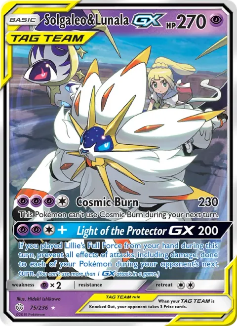 Solgaleo & Lunala GX [Cosmic Burn | Light of the Protector GX]