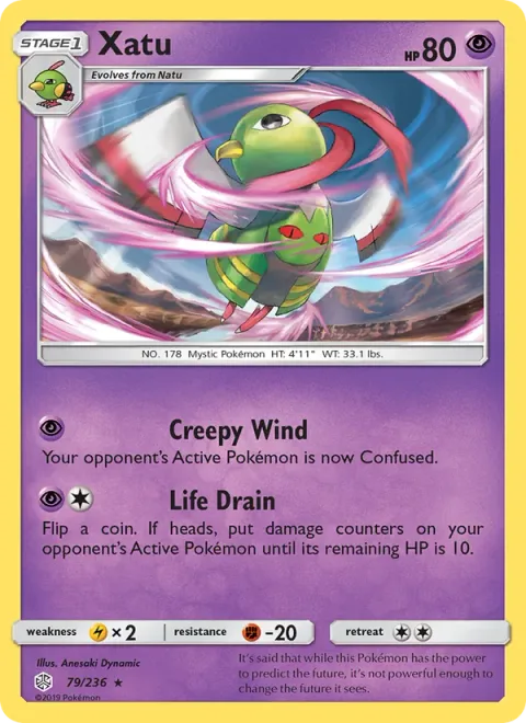 Xatu [Creepy Wind | Life Drain]