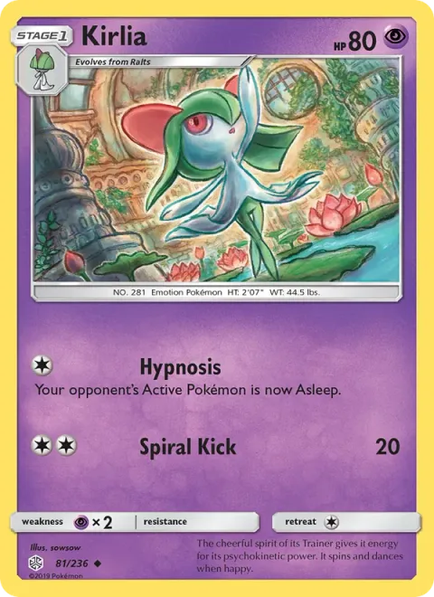 Kirlia [Hypnosis | Spiral Kick]