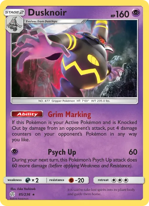Dusknoir [Grim Marking | Psych Up]