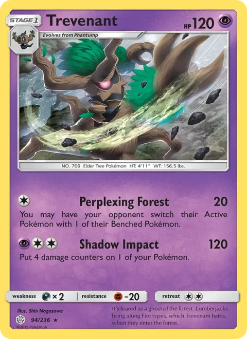 Trevenant [Perplexing Forest | Shadow Impact]