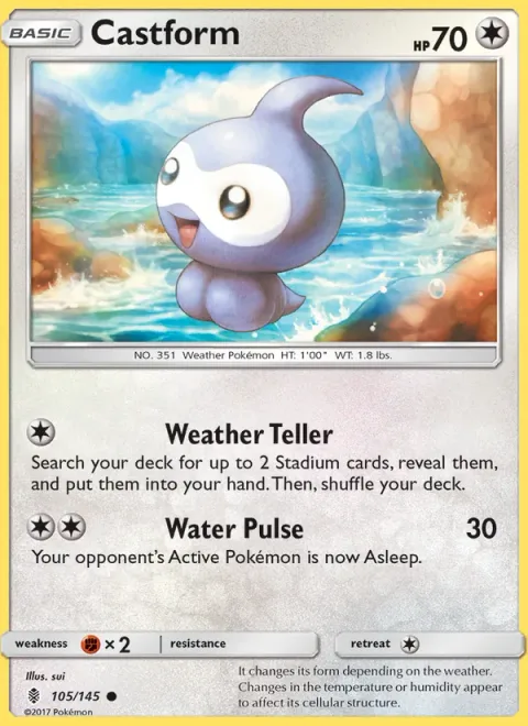 Castform [Weather Teller | Water Pulse]