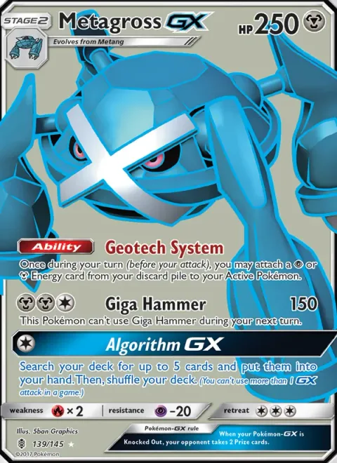 Metagross GX [Geotech System | Giga Hammer | Algorithm GX]