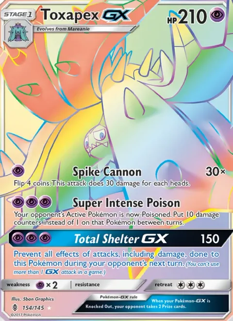 Toxapex GX [Spike Cannon | Ultra-Toxic Poison | Total Shelter GX]