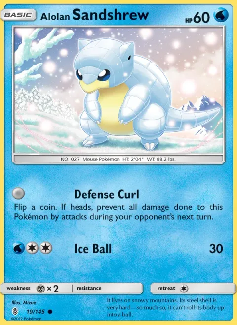 Alolan Sandshrew [Defense Curl | Ice Ball]