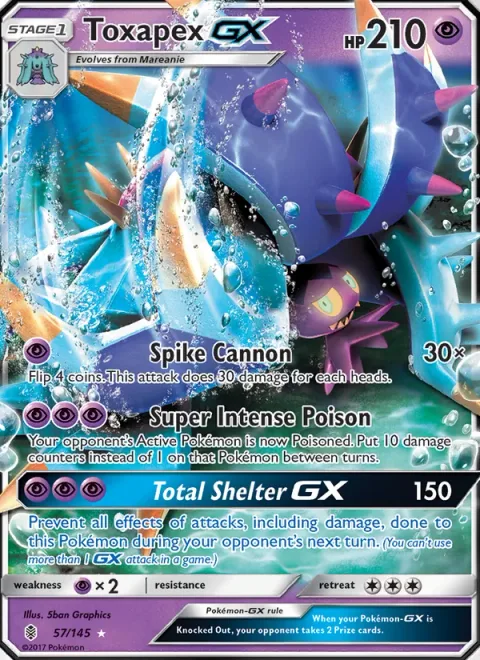 Toxapex GX [Spike Cannon | Ultra-Toxic Poison | Total Shelter GX]