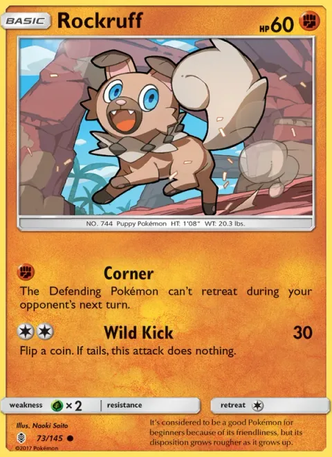 Rockruff [Corner | Wild Kick]